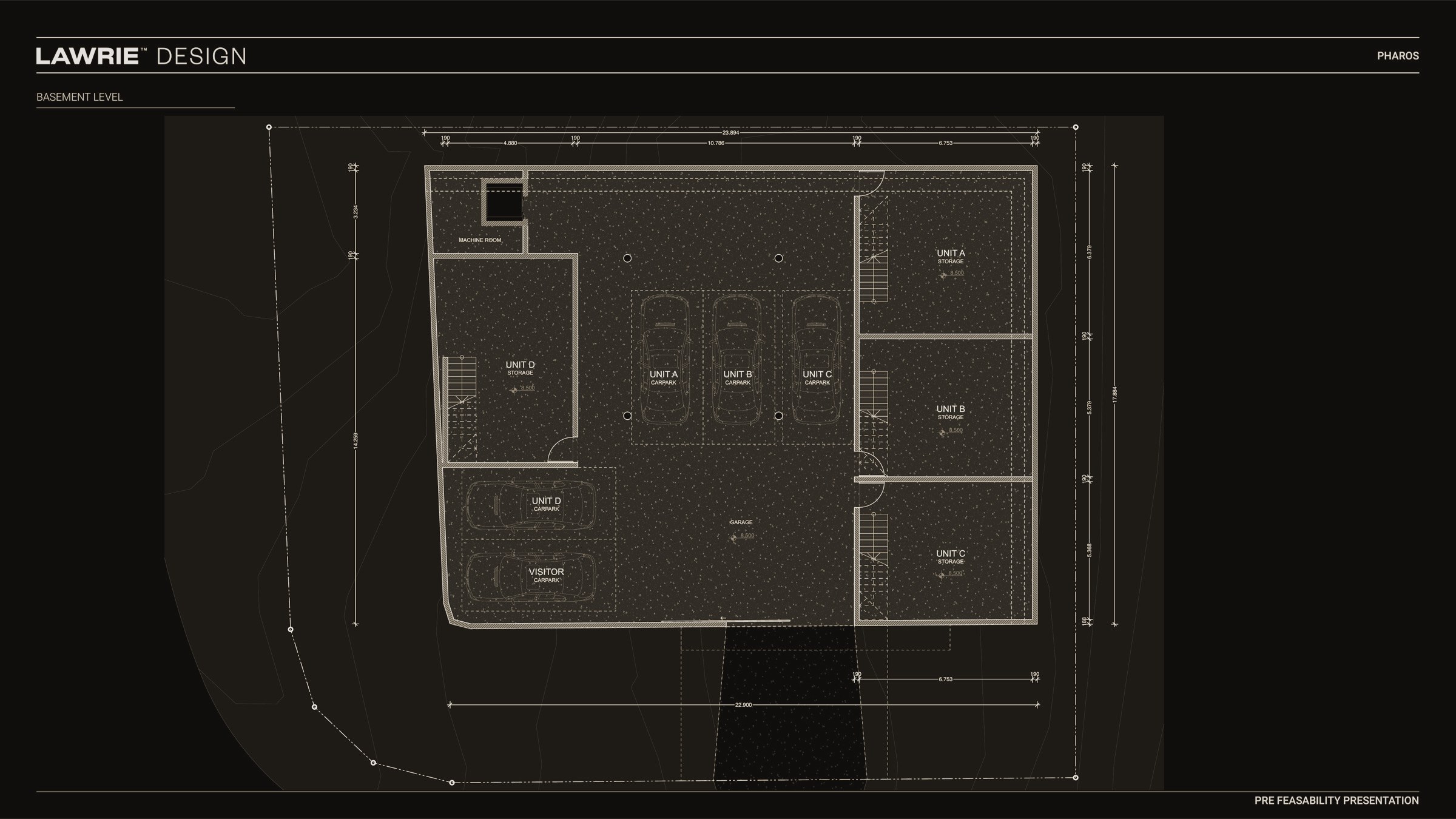 Basement level plan